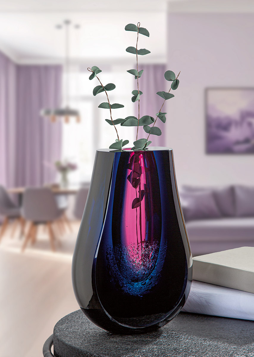 Vase Dark Abyss Glas Gilde
