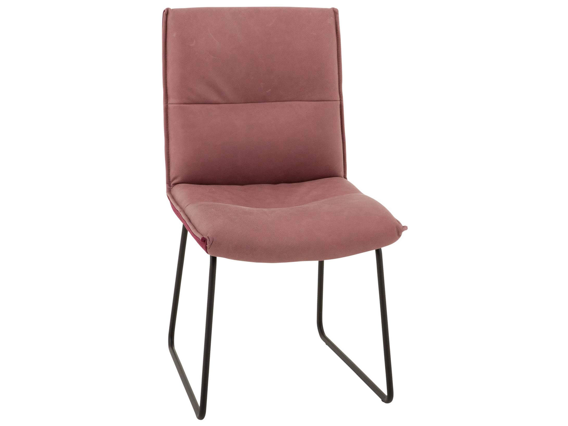 Stuhl Emil, B 49 cm T 63 cm H 86 cm, Leder Plum, Stuhl Emil, B 49 cm T 63 cm H 86 cm, Leder Plum,