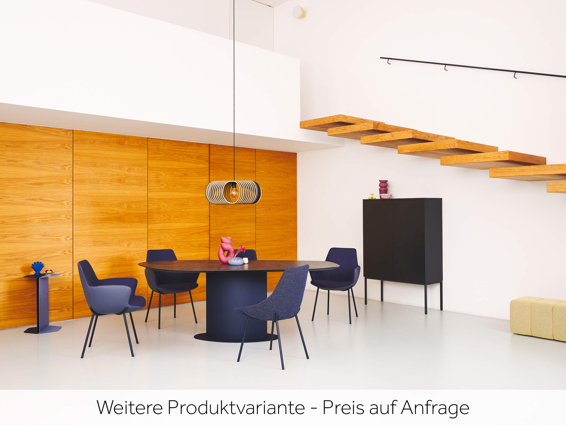 Stuhl Miriam Plantagie / Farbe: Grau Marron / Bezugsmaterial: Leder