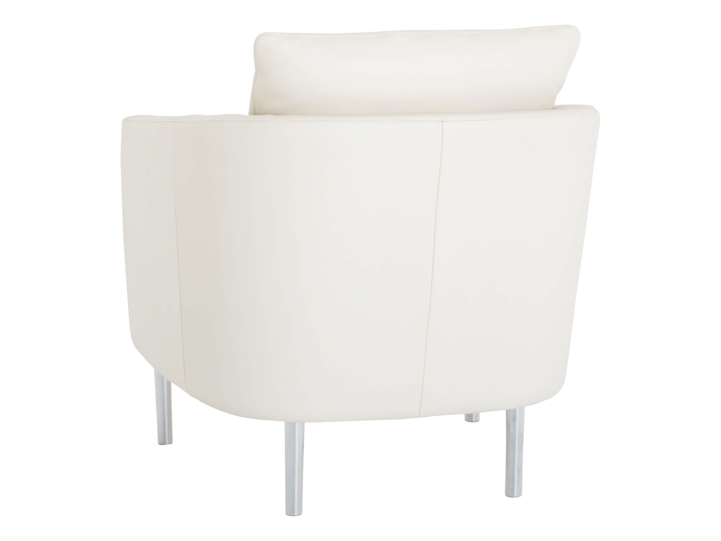 Sessel Movie, Rancho, Chromfüsse Glanz, B 79 cm T 81 cm H 78-83 cm, Farbe: Ecru