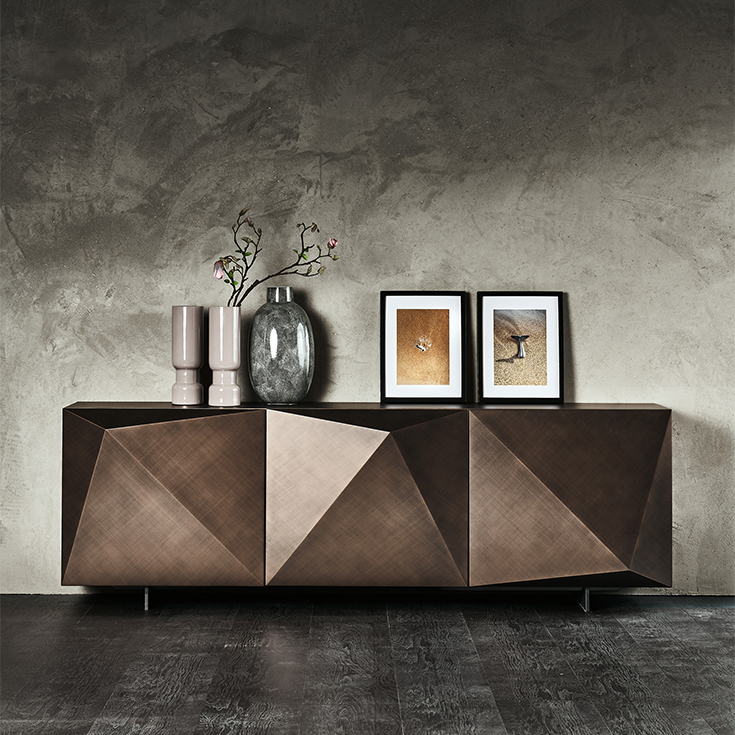 Kredenz Kayak Cattelan / Farbe: Bronze Graphit