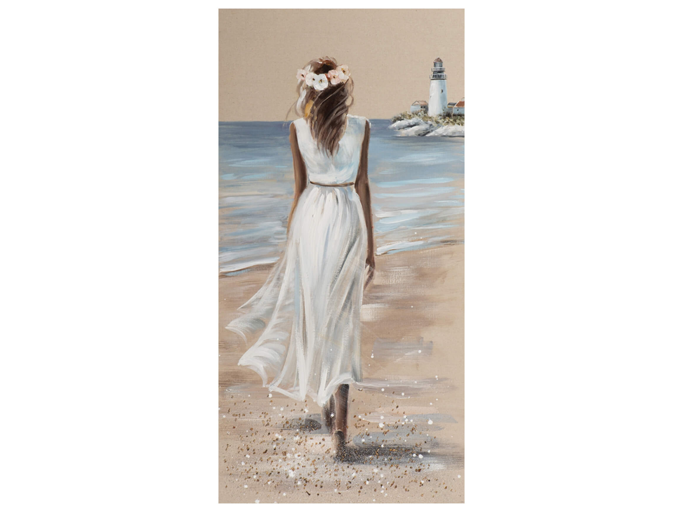 Bild Frau am Strand im Weissem Kleid 1 image LAND