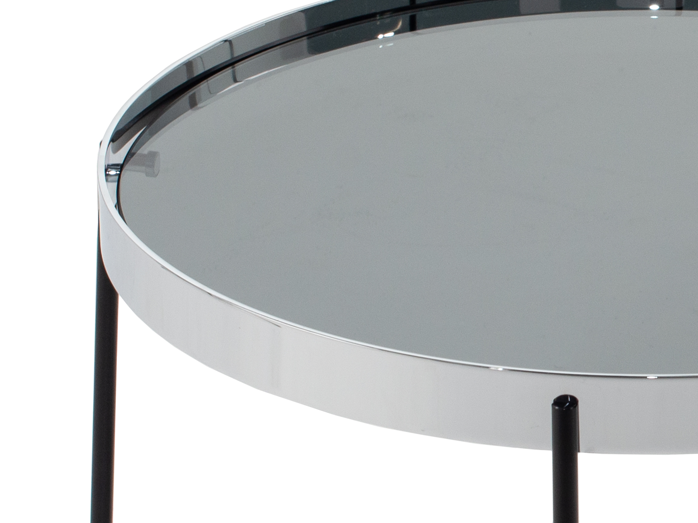 Beistelltisch Erika Dreieck / Farbe: Grau