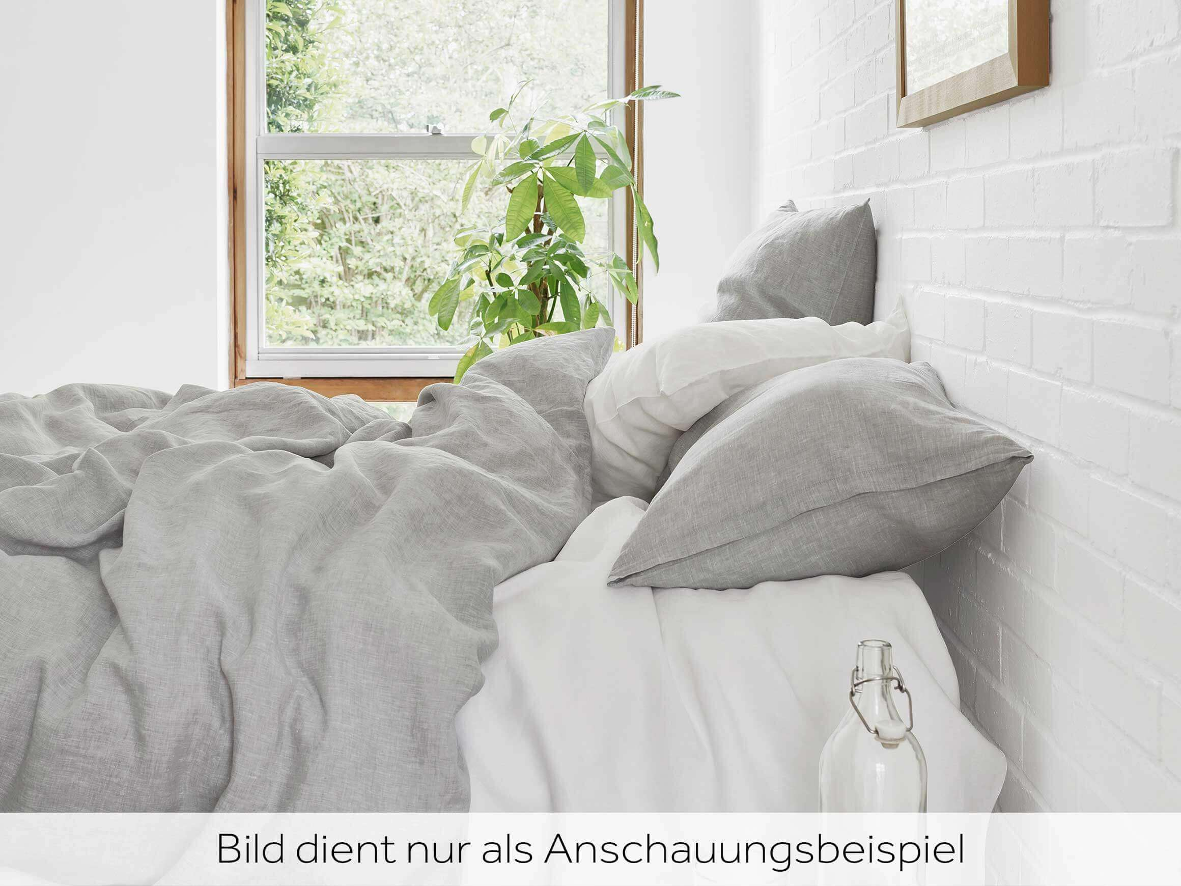 Kissenbezug Levin-Leinen, Blanc