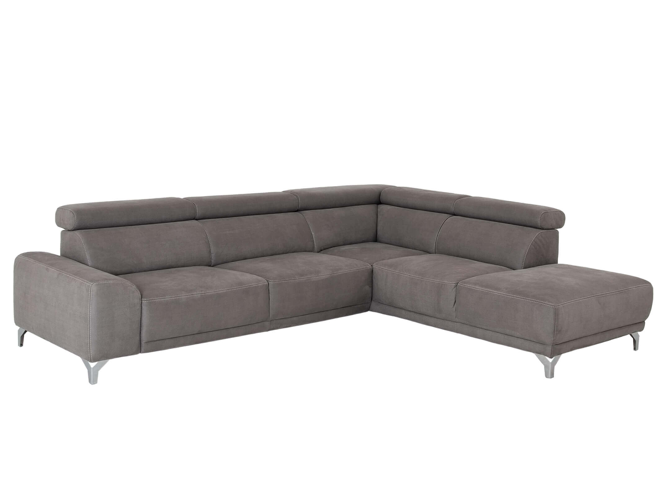 Ecksofa Lucio Candy / Farbe: Grey/ Material: Stoff