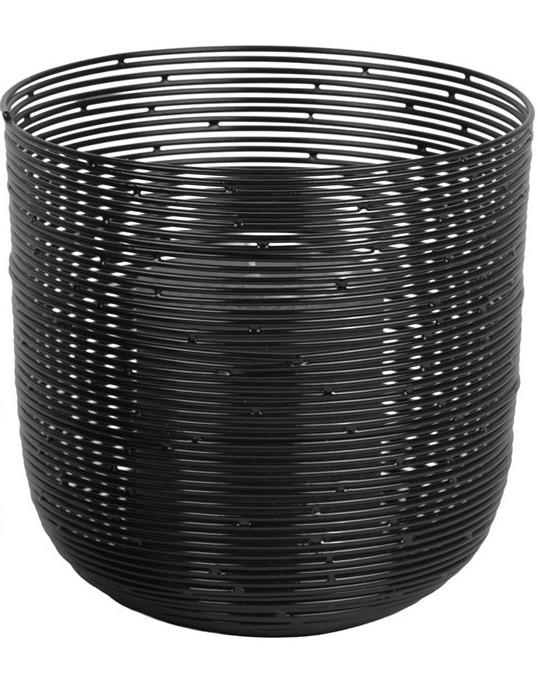 Windlicht Luce Draht , Schwarz, H:15 cm Decofinder