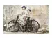 Digitaldruck auf Glas Street Art mit Fahrrad image LAND