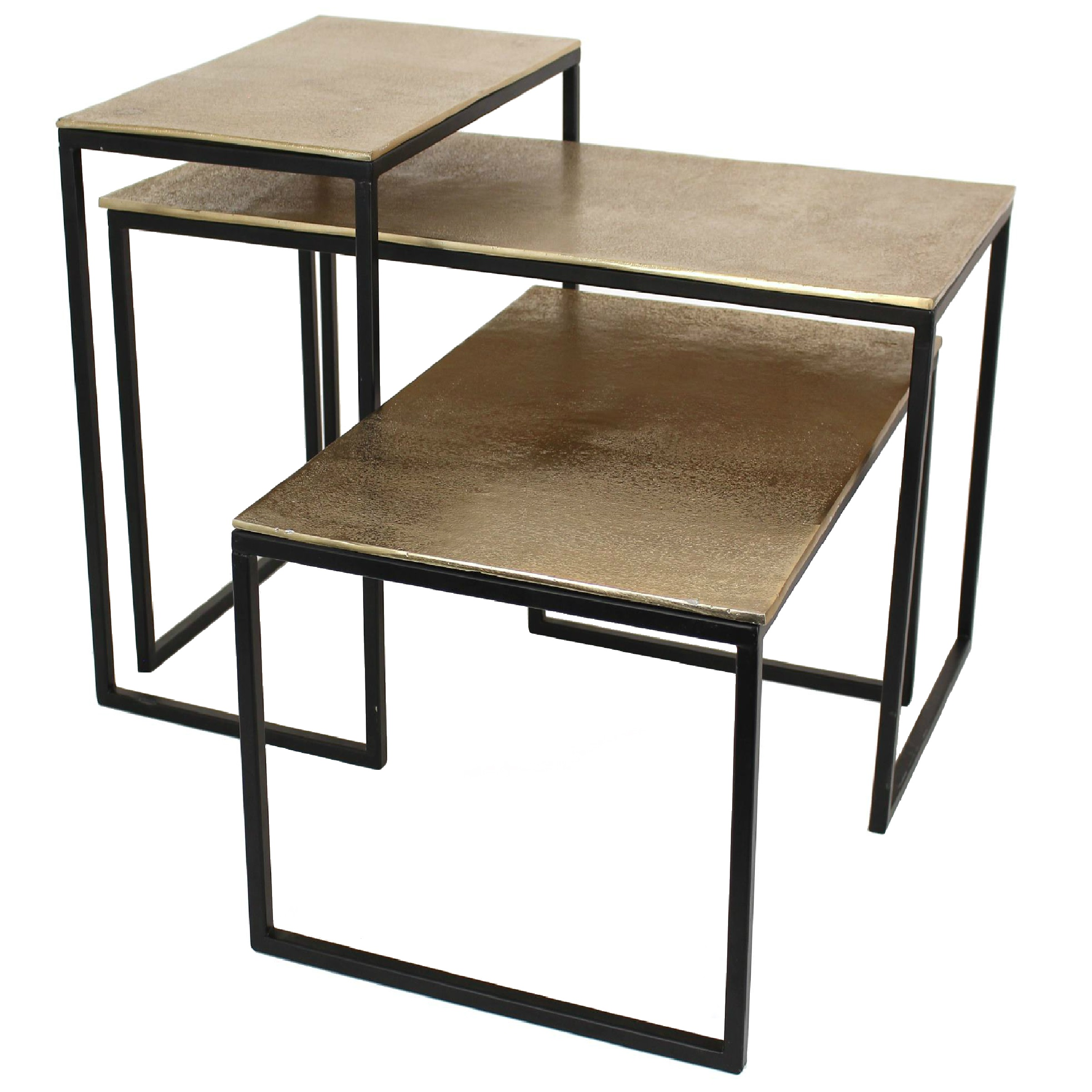 Kersten Beistelltisch Beistelltisch, Aluminium Gold Gelb | Schubiger Möbel