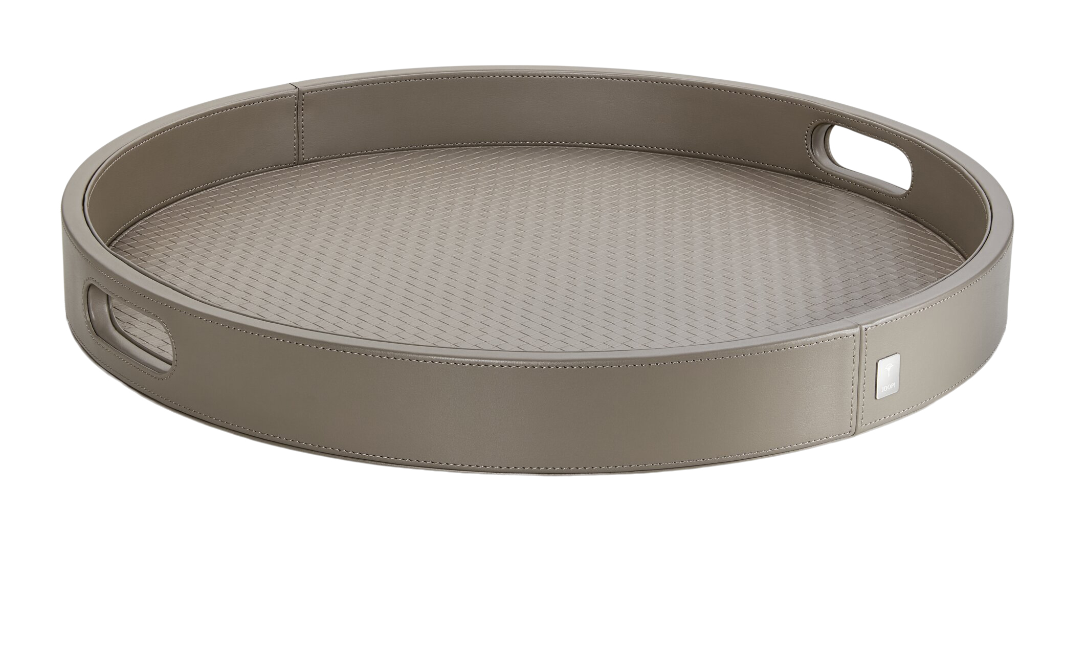 Tablett Lederoptik, Grau D: 36cm von Joop