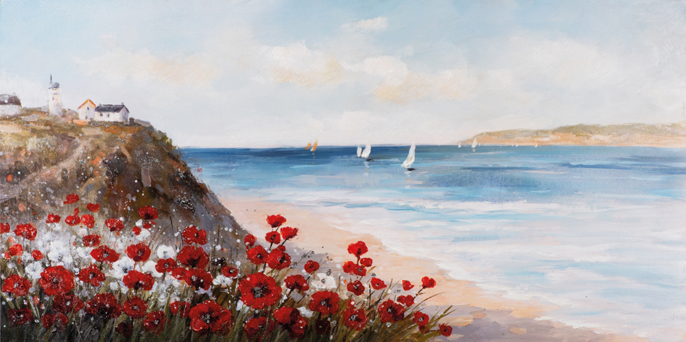Gemälde-Mohn am Meer-image LAND