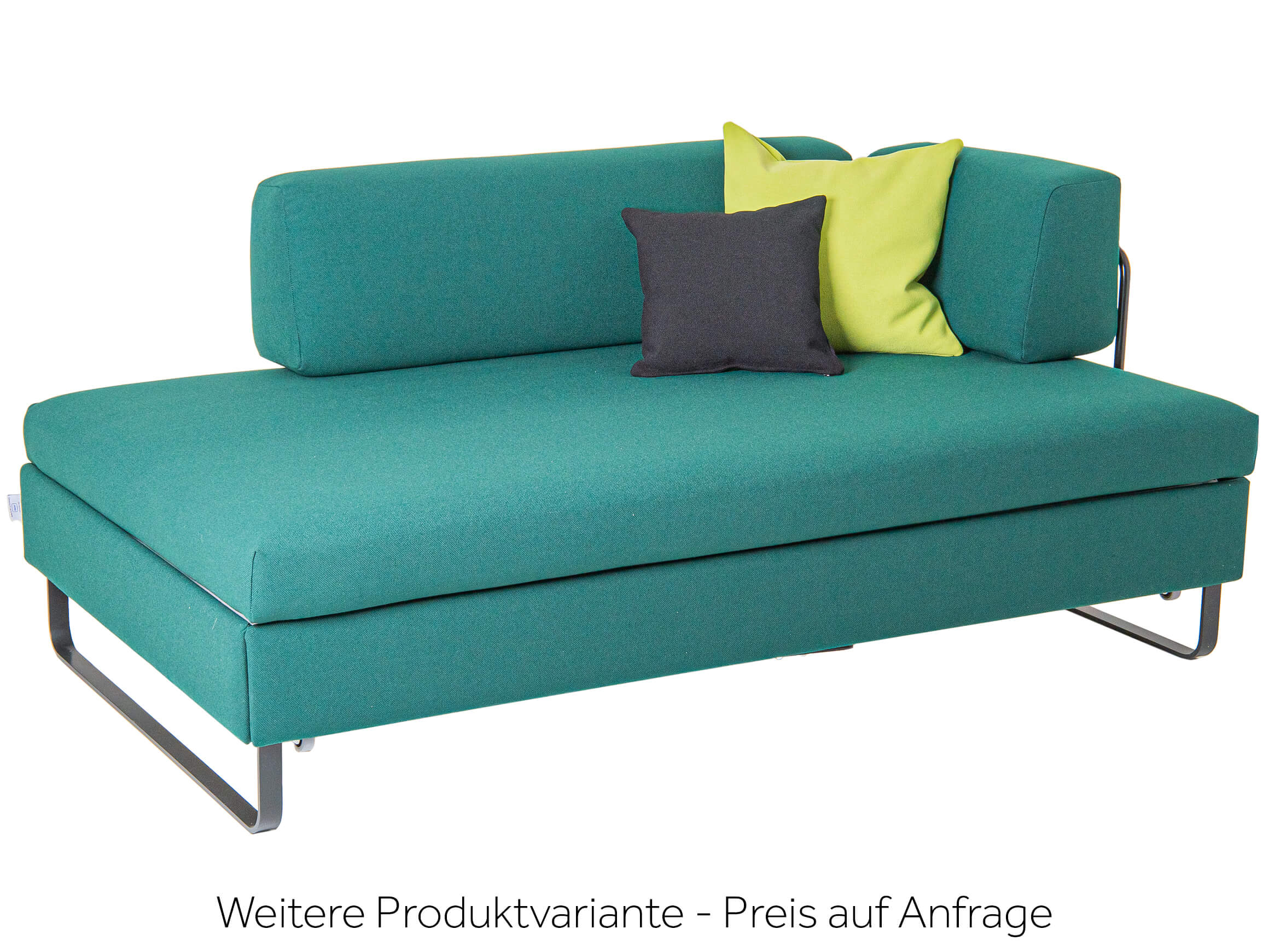Bettsofa Bed For Living Swiss Plus / Farbe: Grün Lime Schwarz