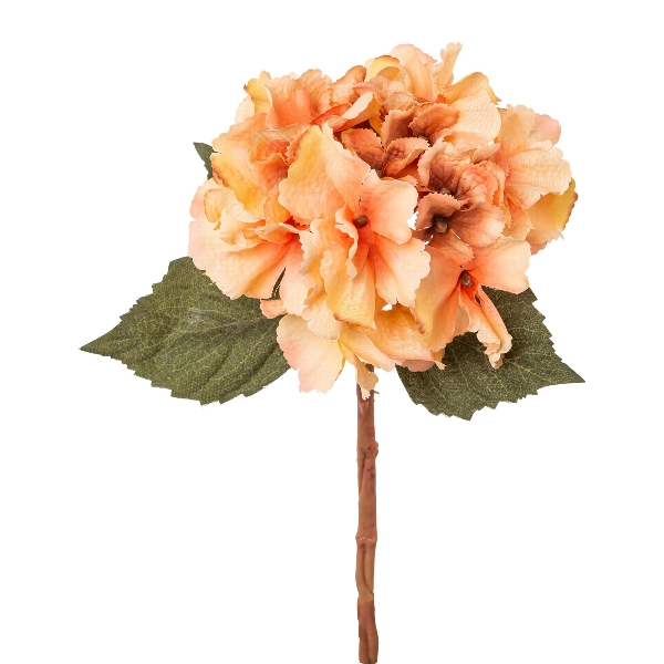 Kunstblume Mini-Hortensie, Cognac Gasper / Farbe: Cognac