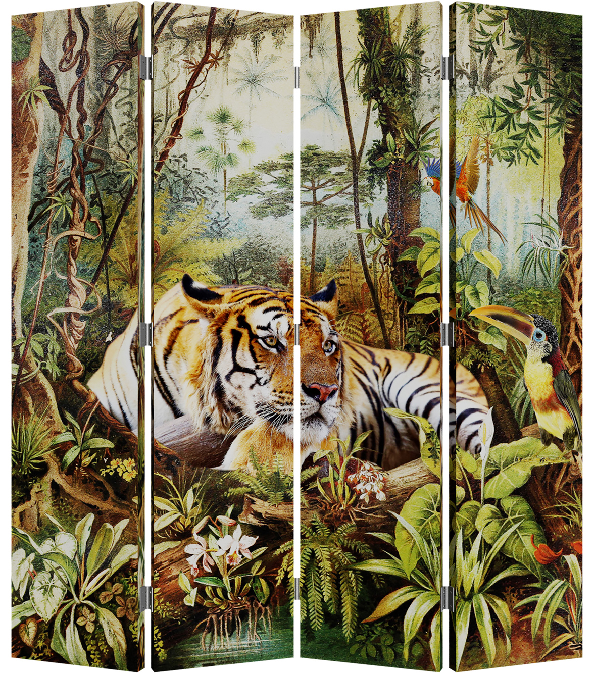 Cloison « tiger-Flower » à motif réversible image LAND
