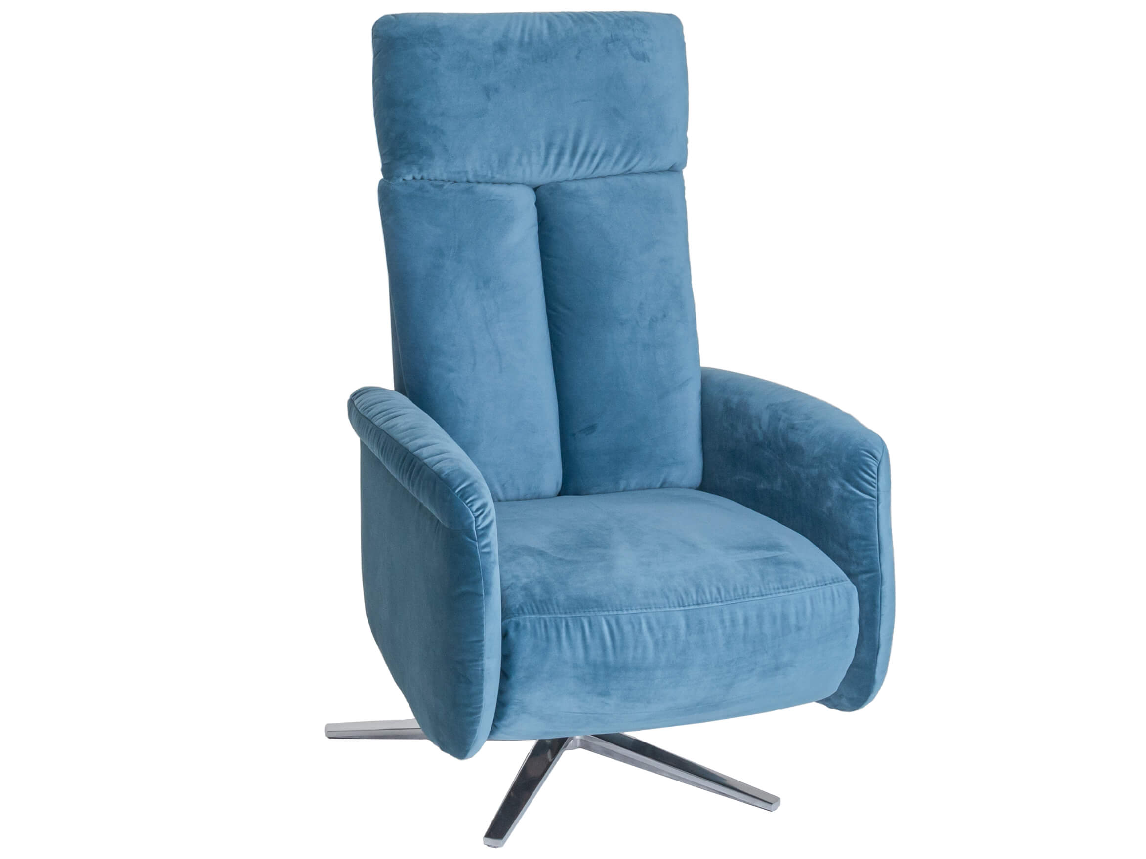 Relaxer Marlon Candy / Couleur : Blue Grey Velvet / Matériau de revêtement : Tissu