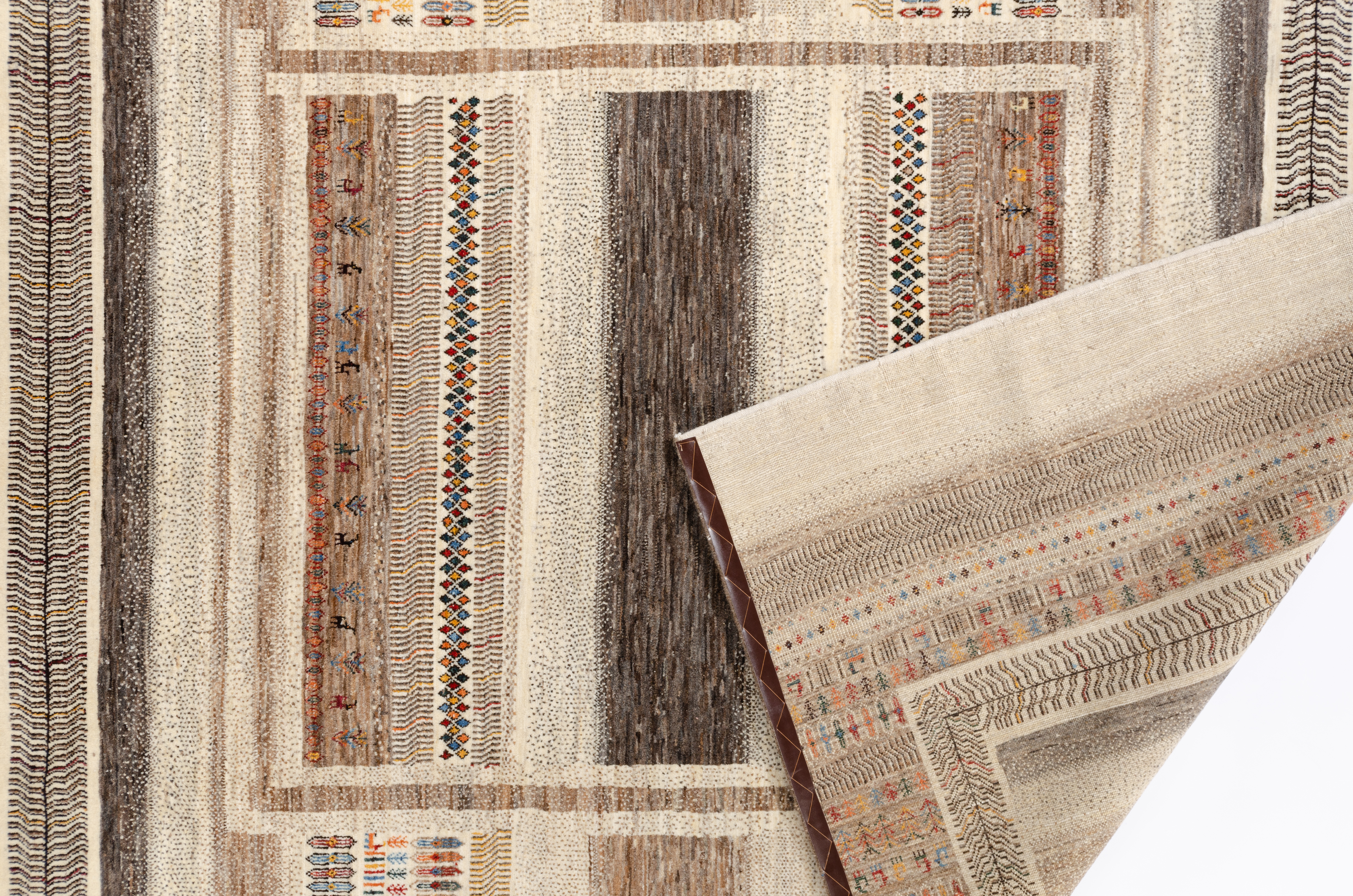 Nomadenteppich Lori Fein Negra/ Farbe: Hellgrau / Masse (BxT) :256x351 cm