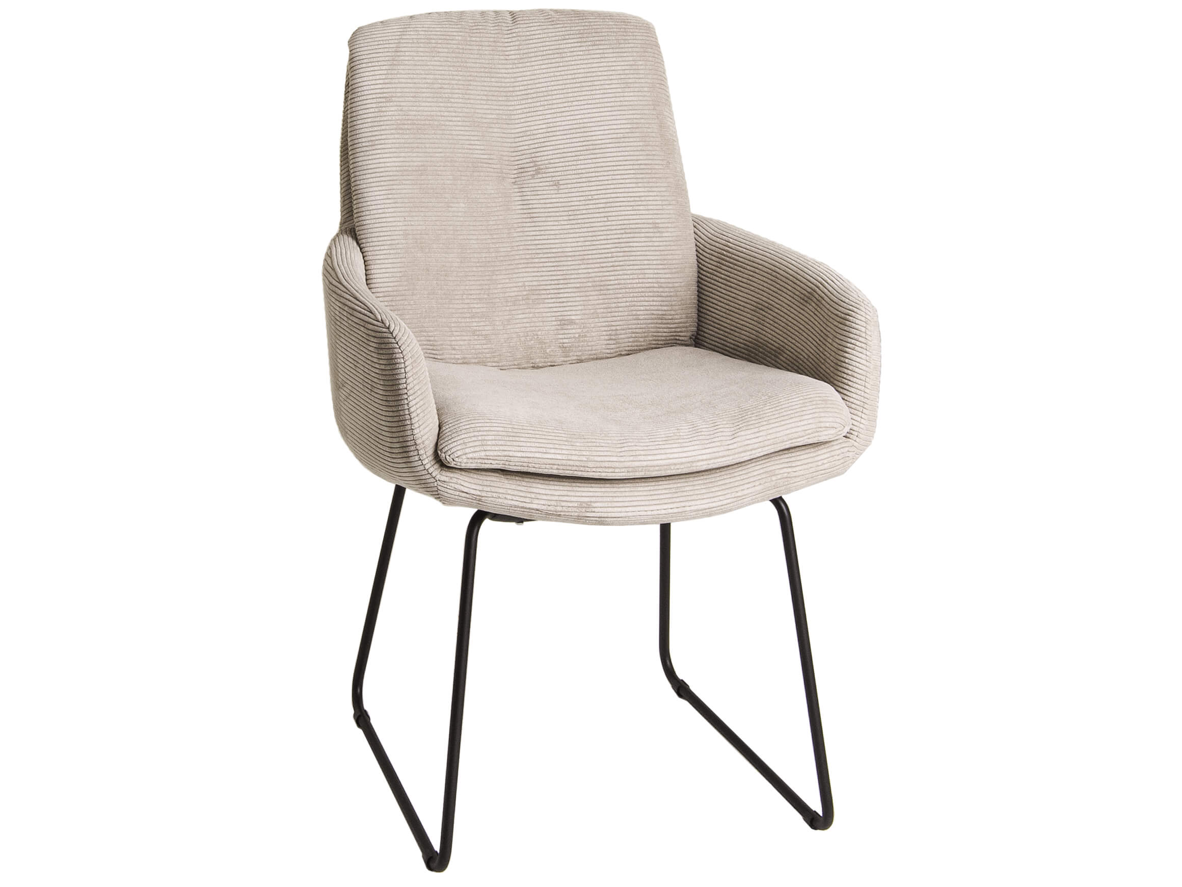 Chaise avec accoudoirs Brixton Candy / Couleur : sable