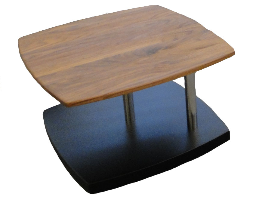 Salontisch Saint-Tropez, Quadratisch, Nussbaum, Lack, b