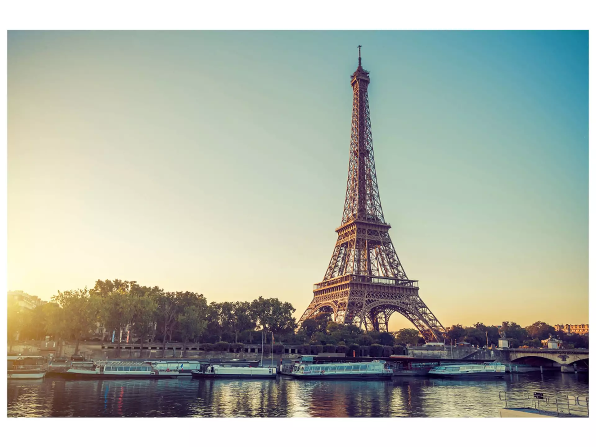 Digitaldruck auf Acrylglas Eiffelturm image LAND / Grösse: 120 x 80 cm