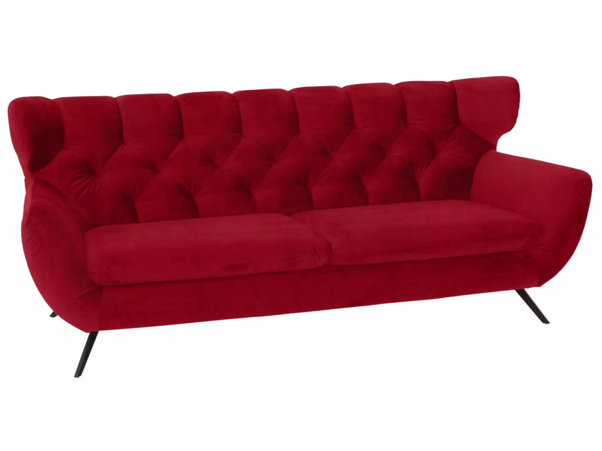 Sofa Sante fe Basic B: 225 cm Candy / Farbe: Cherry / Material: Leder Basic