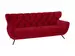Sofa Sante fe Basic B: 225 cm Candy / Farbe: Cherry / Material: Leder Basic