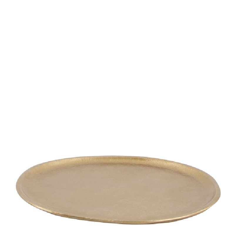 Decofinder Teller Aluminium Gold D: 21 cm  | Schubiger Möbel