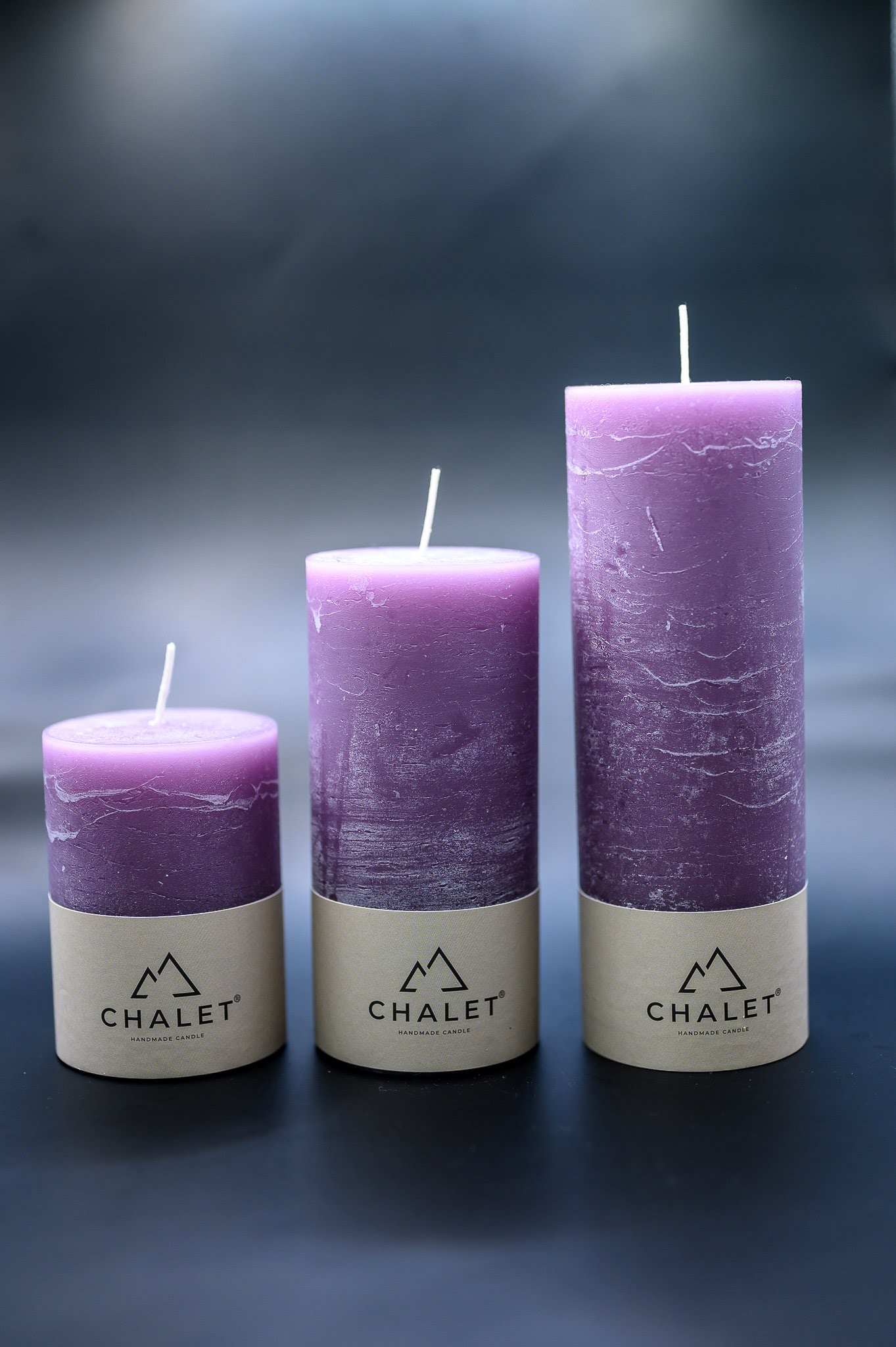 Stumpenkerze Malve 7x15cm Decofinder