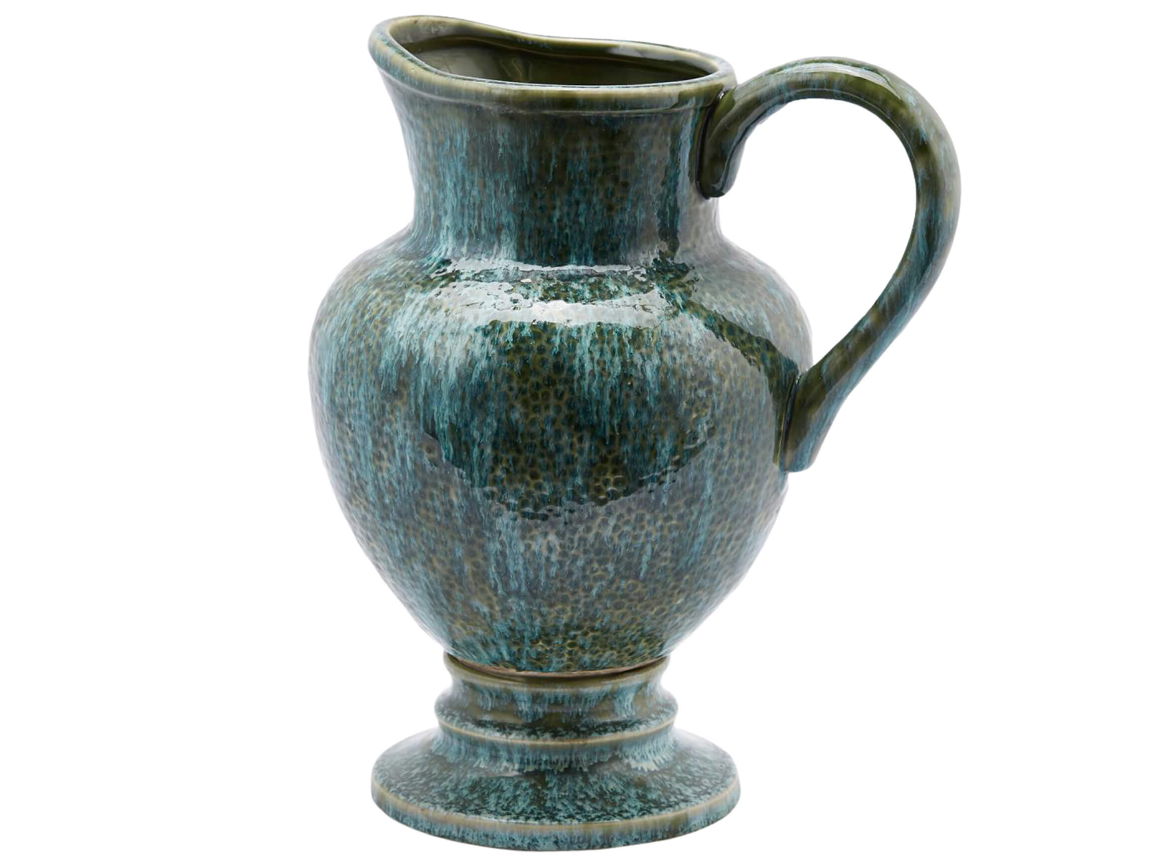 Vase Krug Türkis H: 36 cm Edg