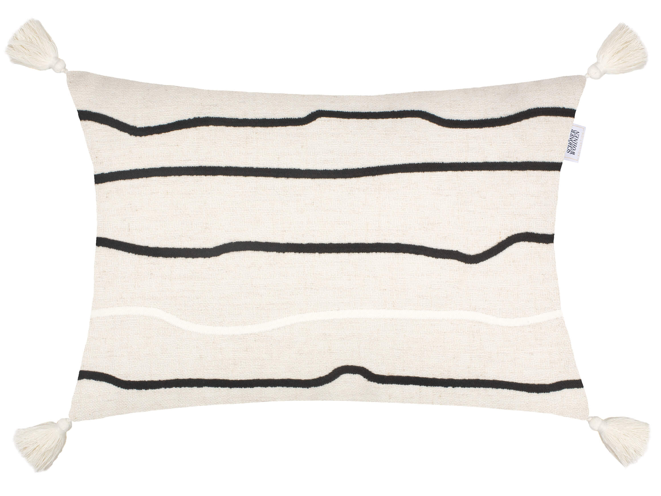 Kissenhülle Boho, Offwhite 58x38 cm Stoeckel & Grimmler / Farbe: Weiss