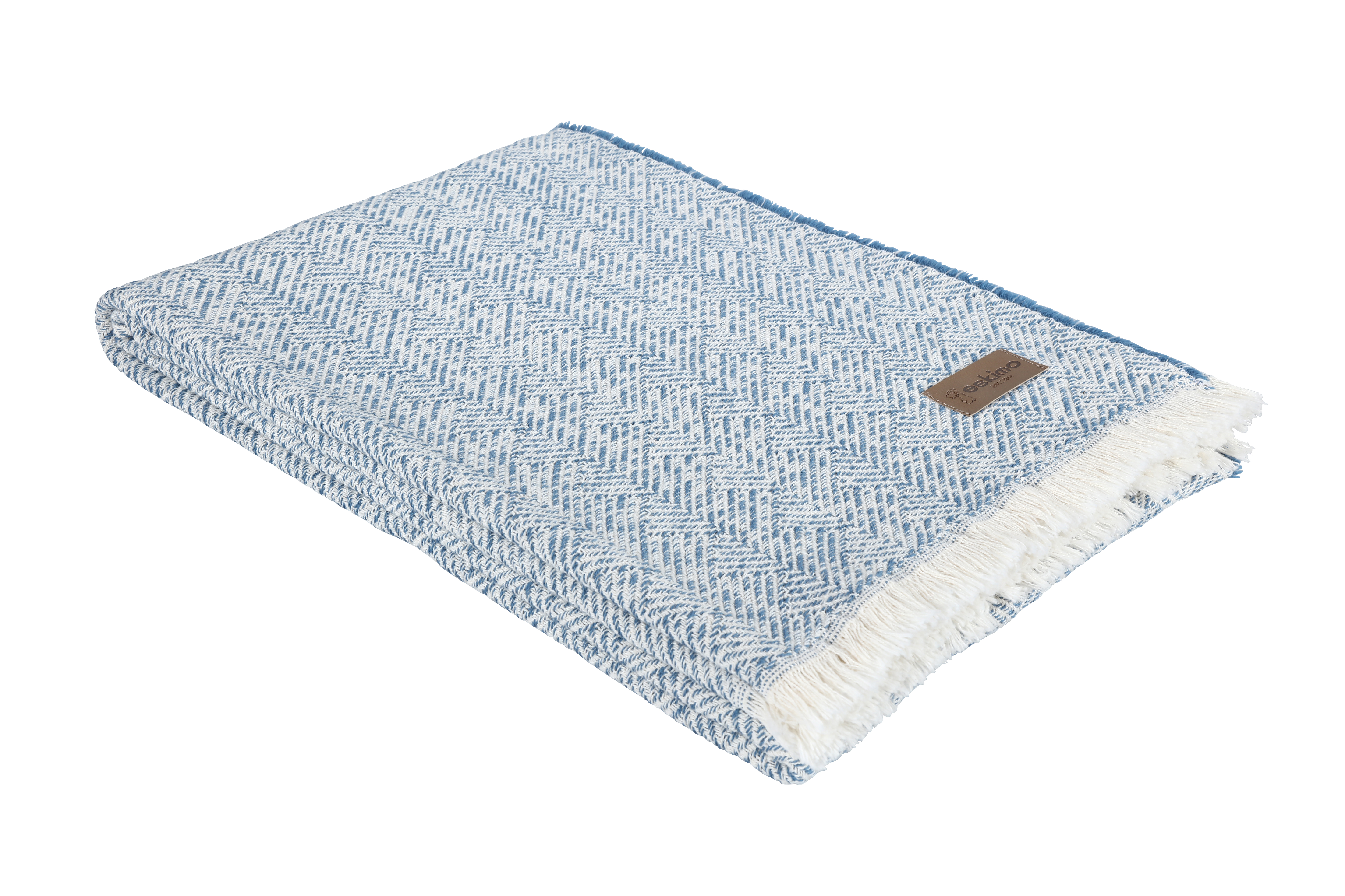 Plaid Mykonos Blau 140x200 cm Eskitex AG