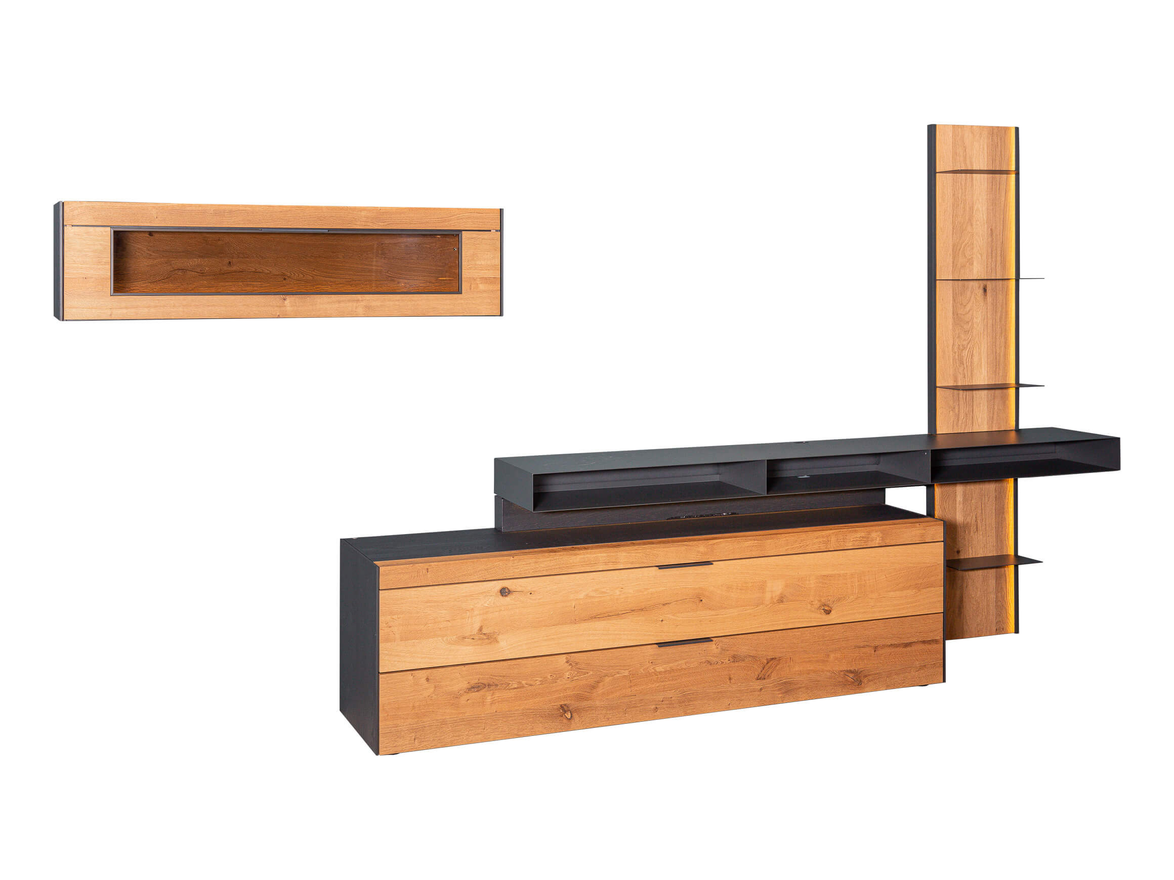 Hartmann Wohnwand Yoris Basic Holzfarbig | Schubiger Möbel