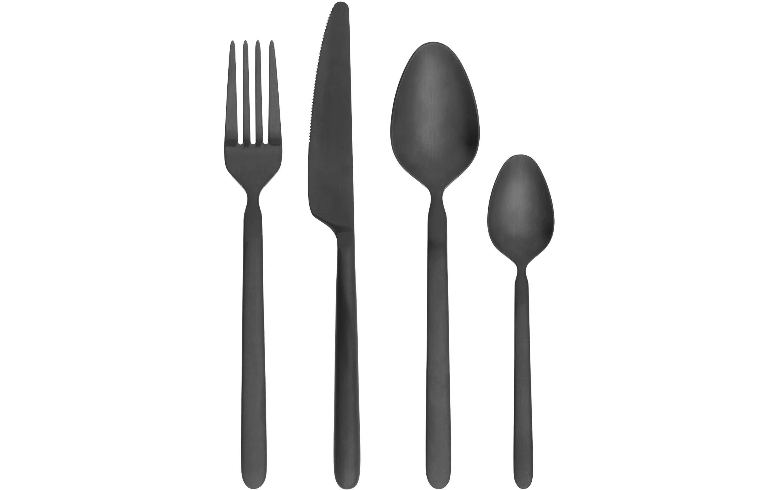 Besteck-Set Stella, 16 Stück von Blomus / Farbe: Schwarz