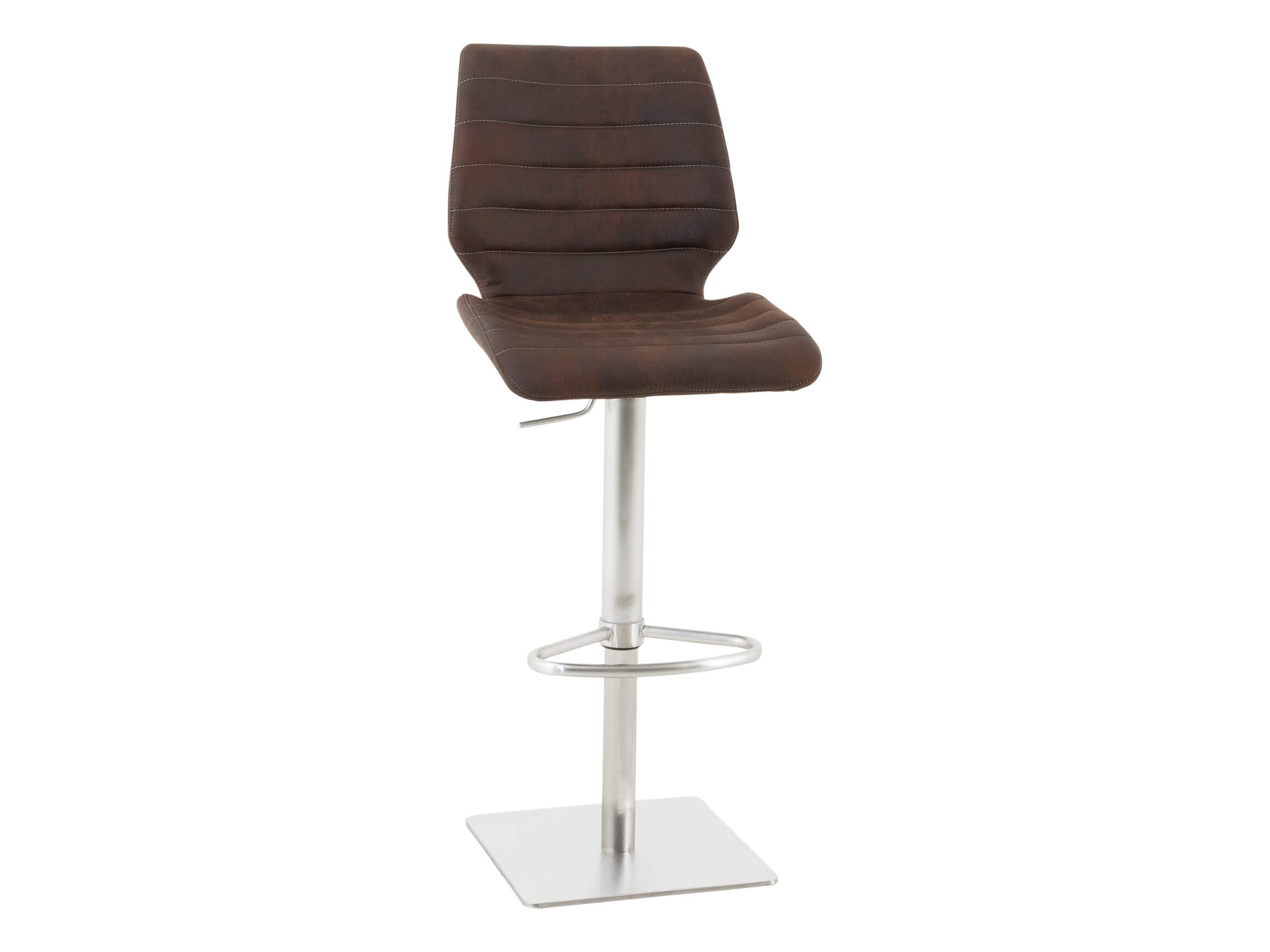 Barhocker Vaduz Niehoff / Farbe: Mocca / Material: Microfaser