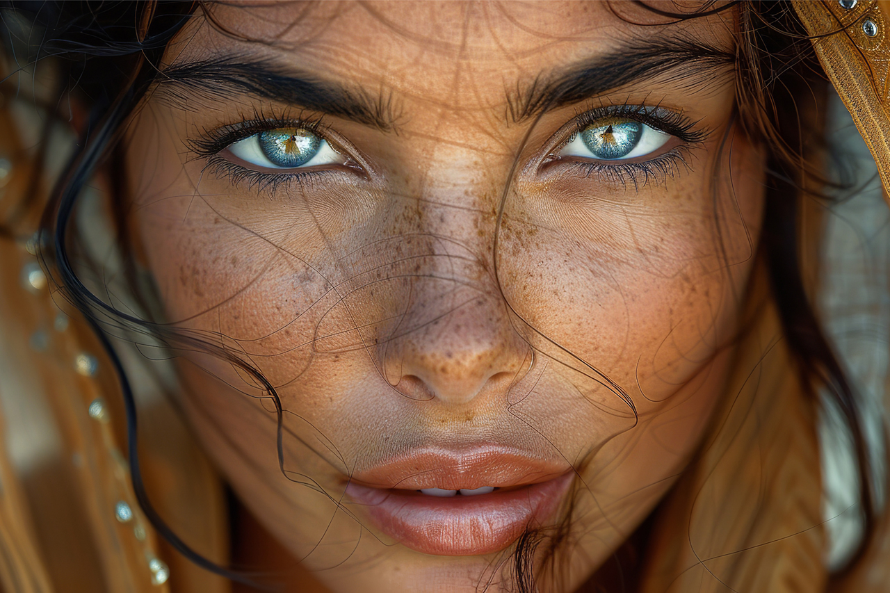 Canvas-Green Eyes Oriental-image LAND