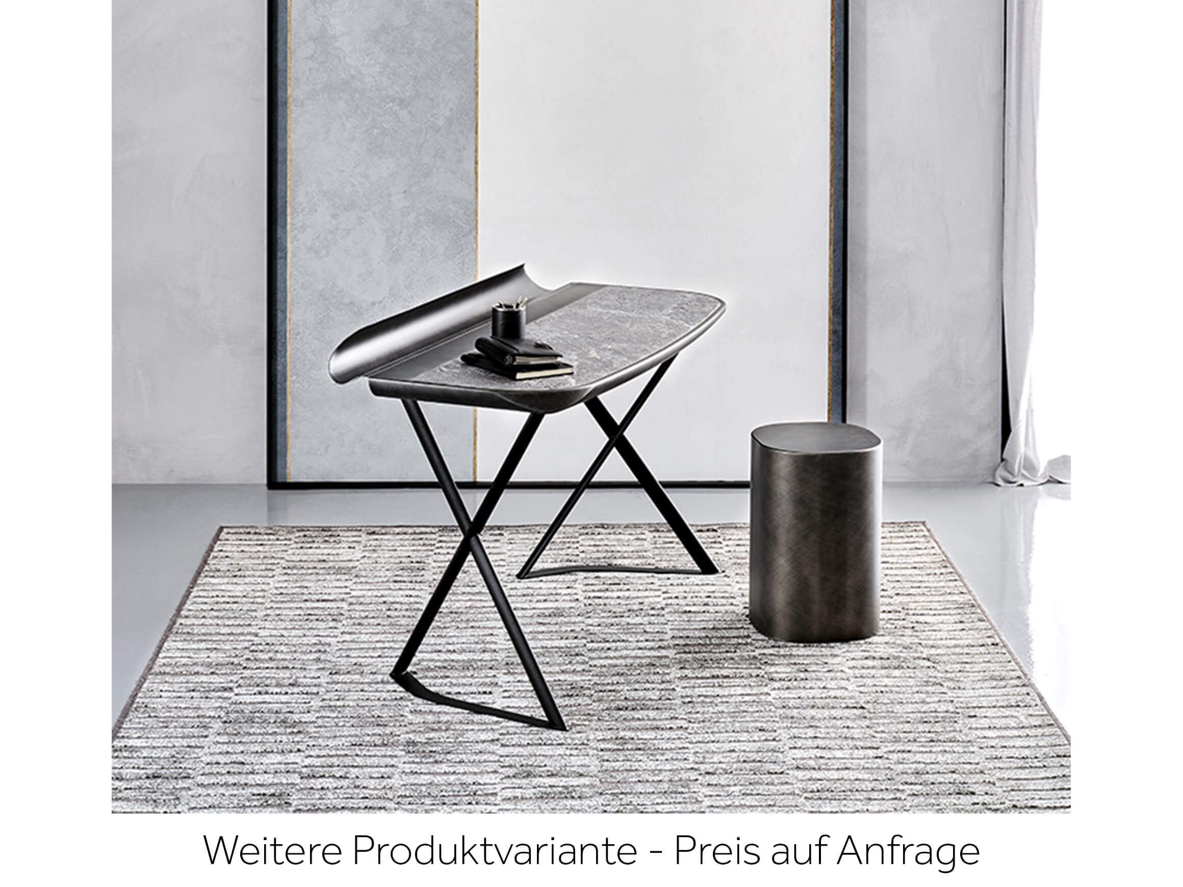 Schreibtisch Cocoon Keramik Cattelan / Farbe: Bronze