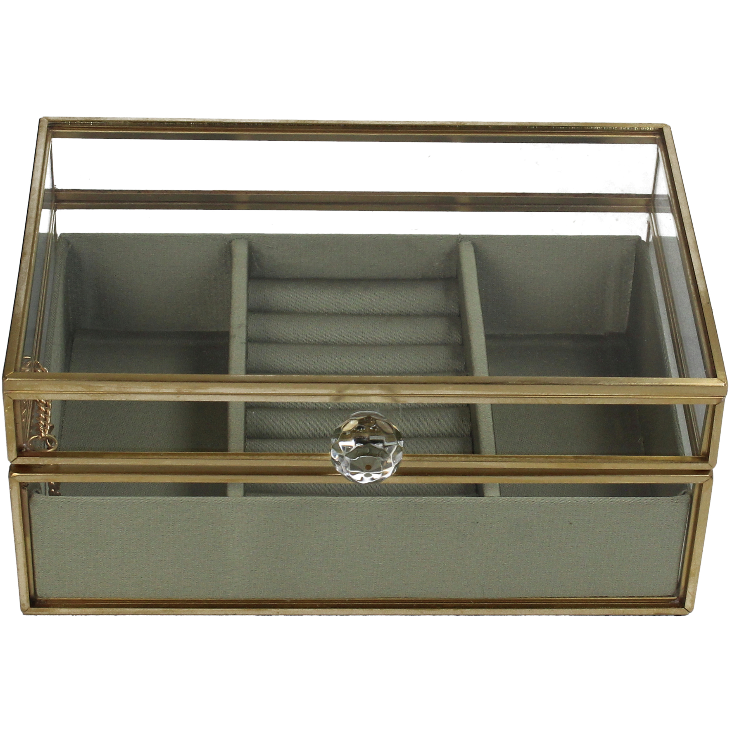 Jewellery box-Rectangular with satin lining W: 15 cm-