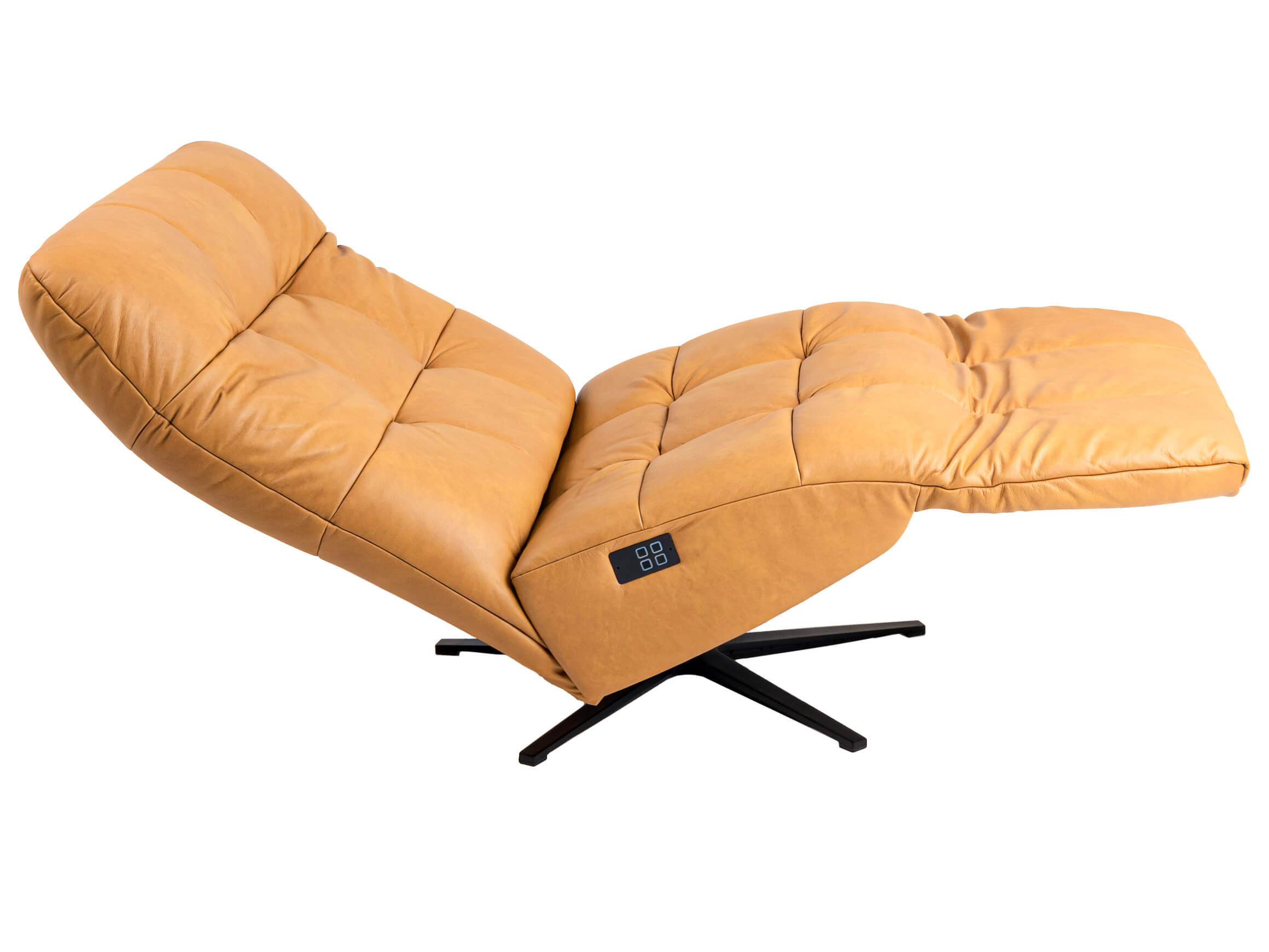 Sessel Palinka Schillig Willi / Farbe: Kurkuma / Bezugsmaterial: Leder