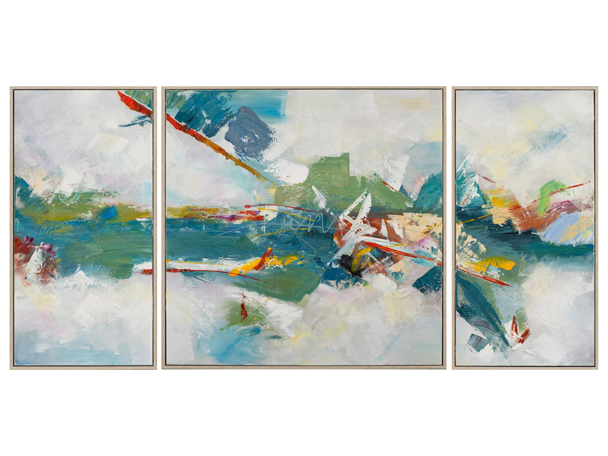 Bild Triptychon in Blautönen image LAND