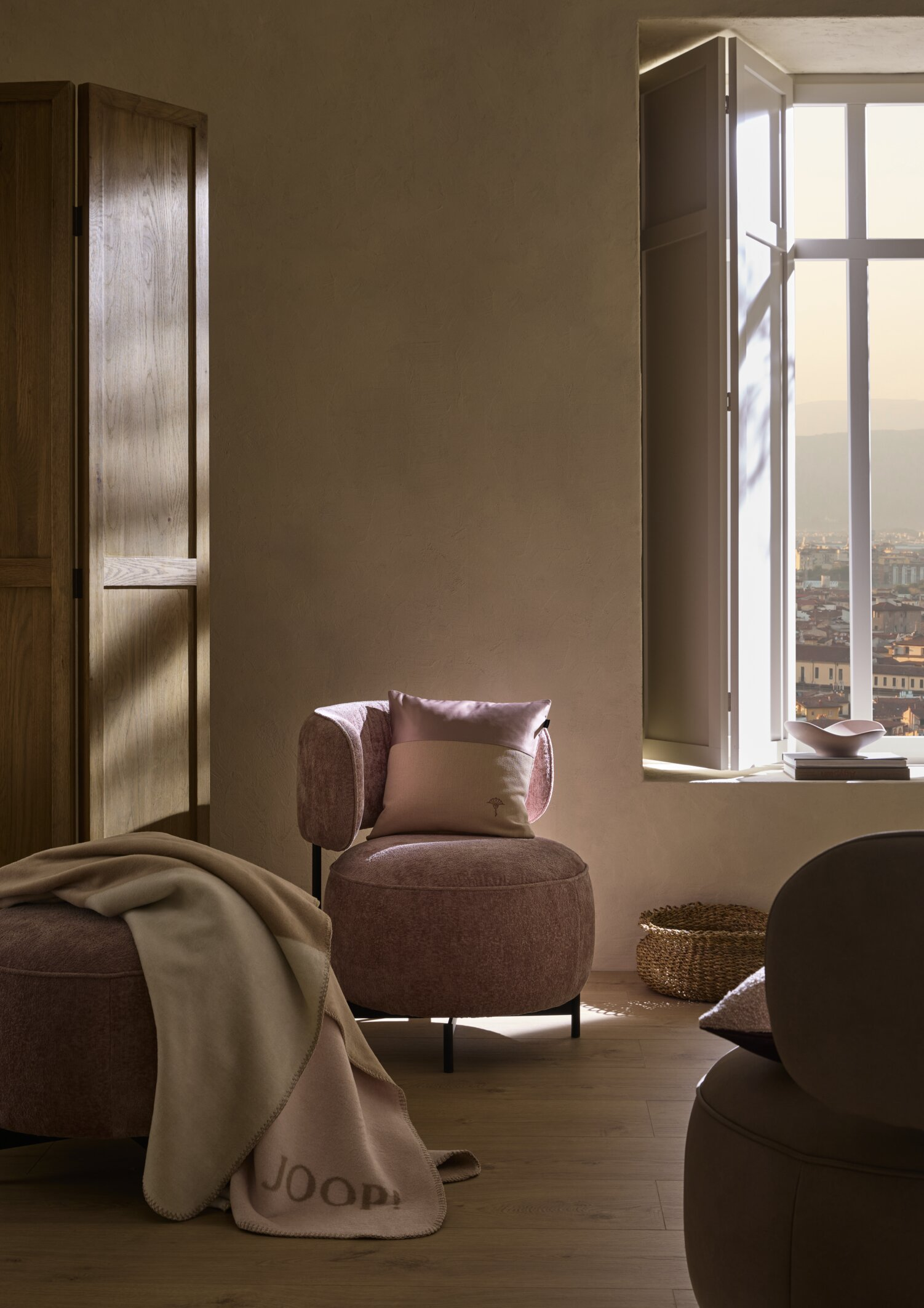 Plaid Split 150x200 cm von Joop / Farbe: Nude