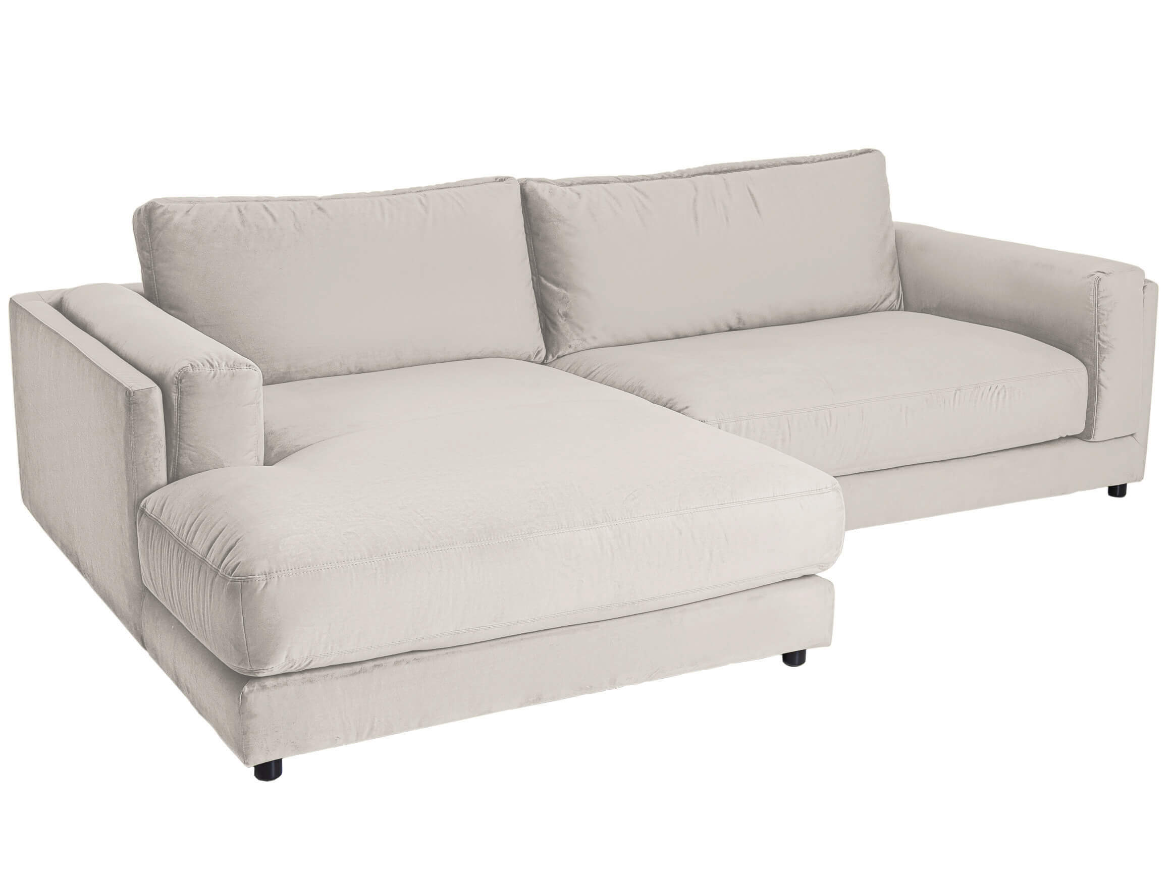 Corner sofa Larry Basic Candy / Colour: Nature / Cover material: Basic fabric