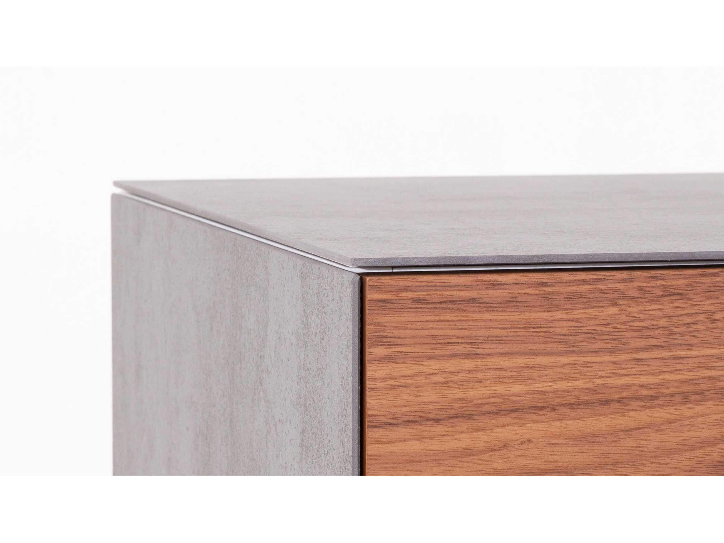 Sideboard Combina, Nussbaum, Keramik, b 210,8 cm t 46 cm h 80 cm