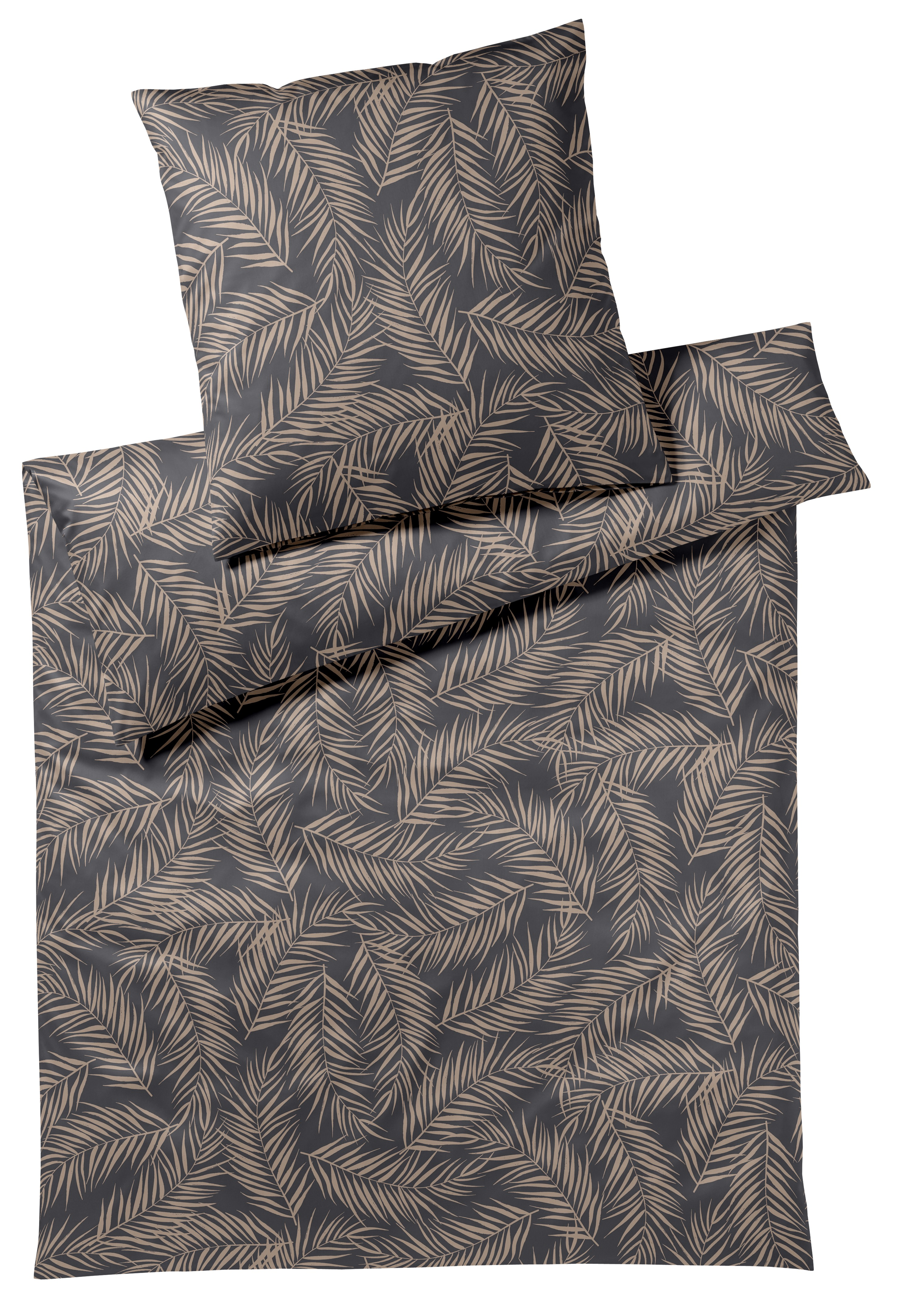 Literie Maison Leaves Basalt Elegante