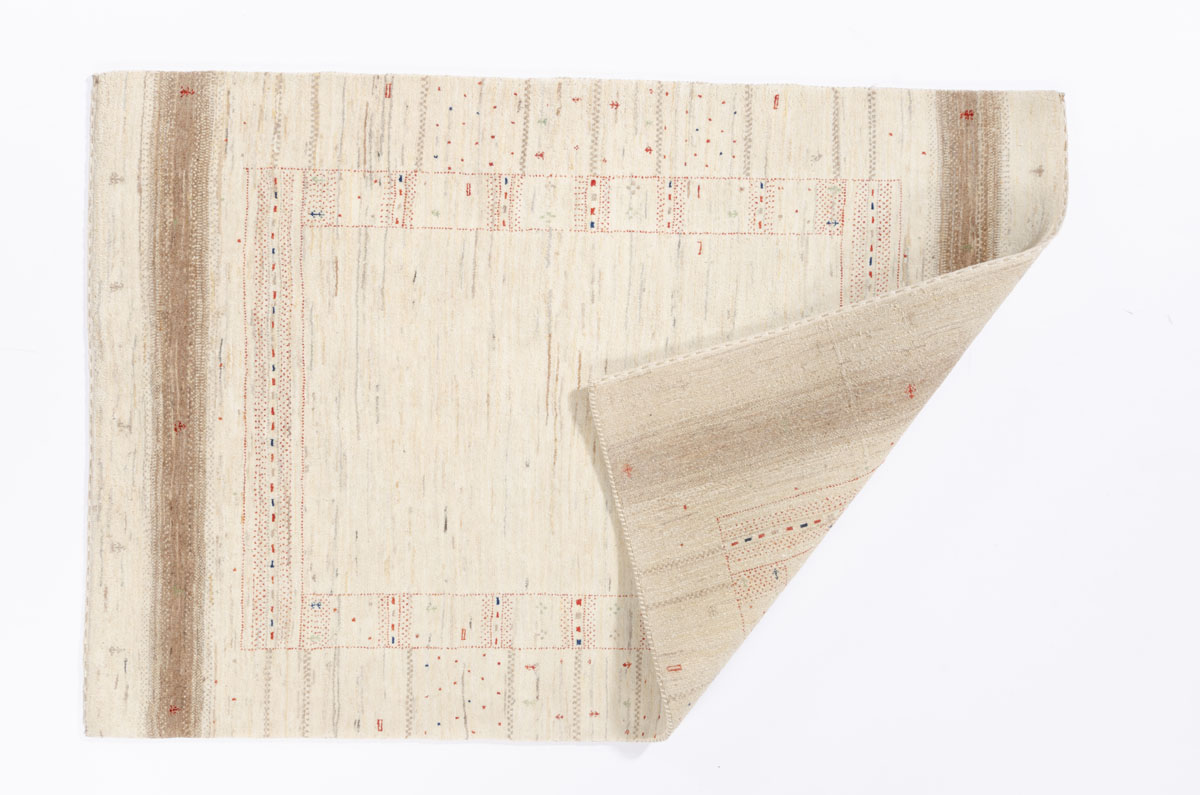 Nomadenteppich Loribaft Negra/ Farbe: Grau / Masse (BxT) :105x152 cm