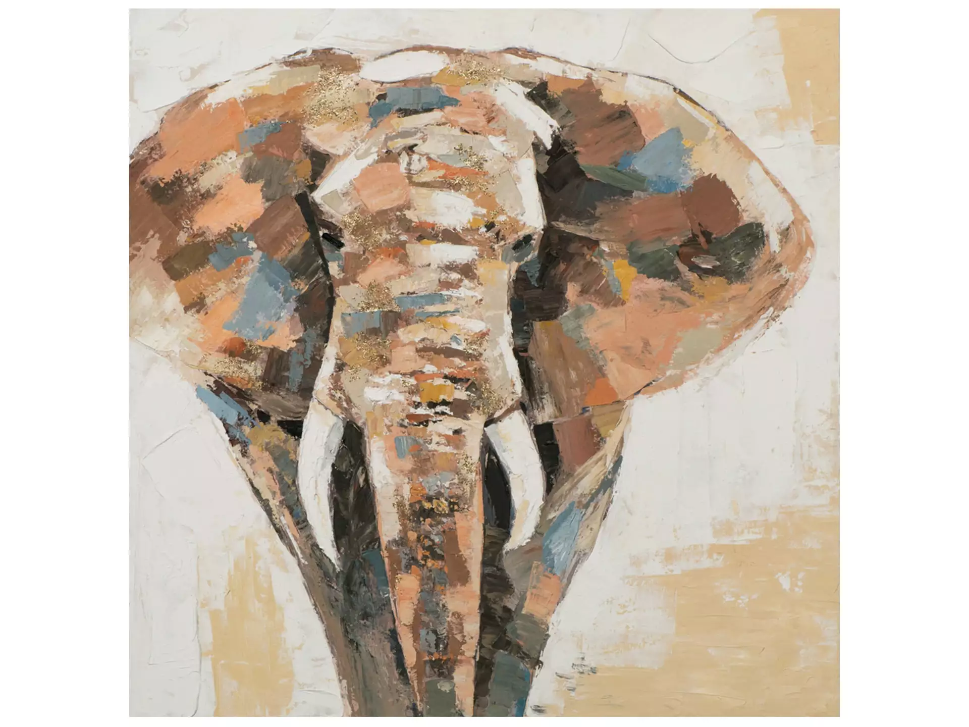 Bild Imposanter Elefant image LAND / Grösse: 90 x 90 cm