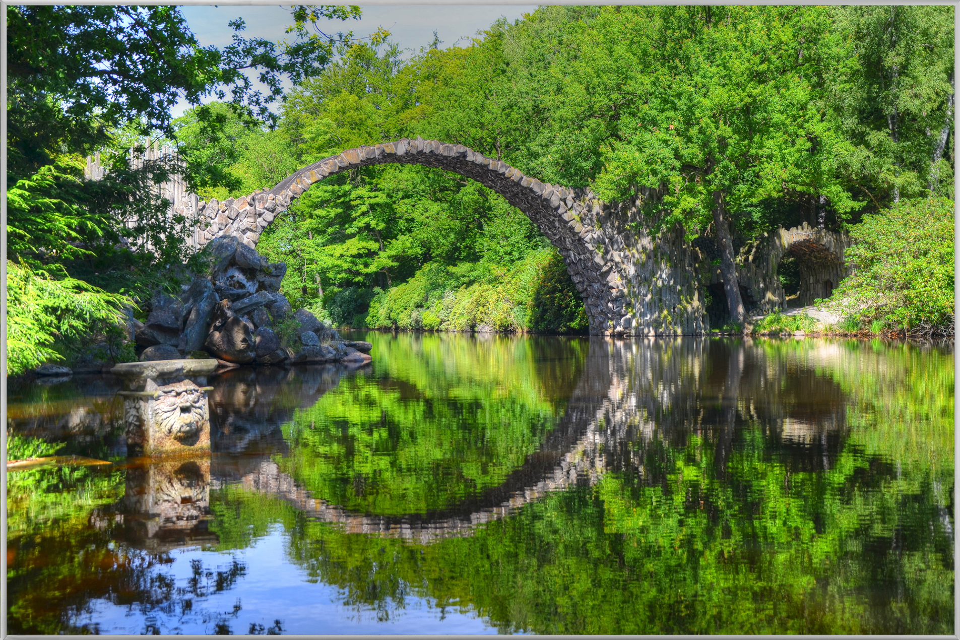Bild mit Rahmen Rakotzbrücke image LAND