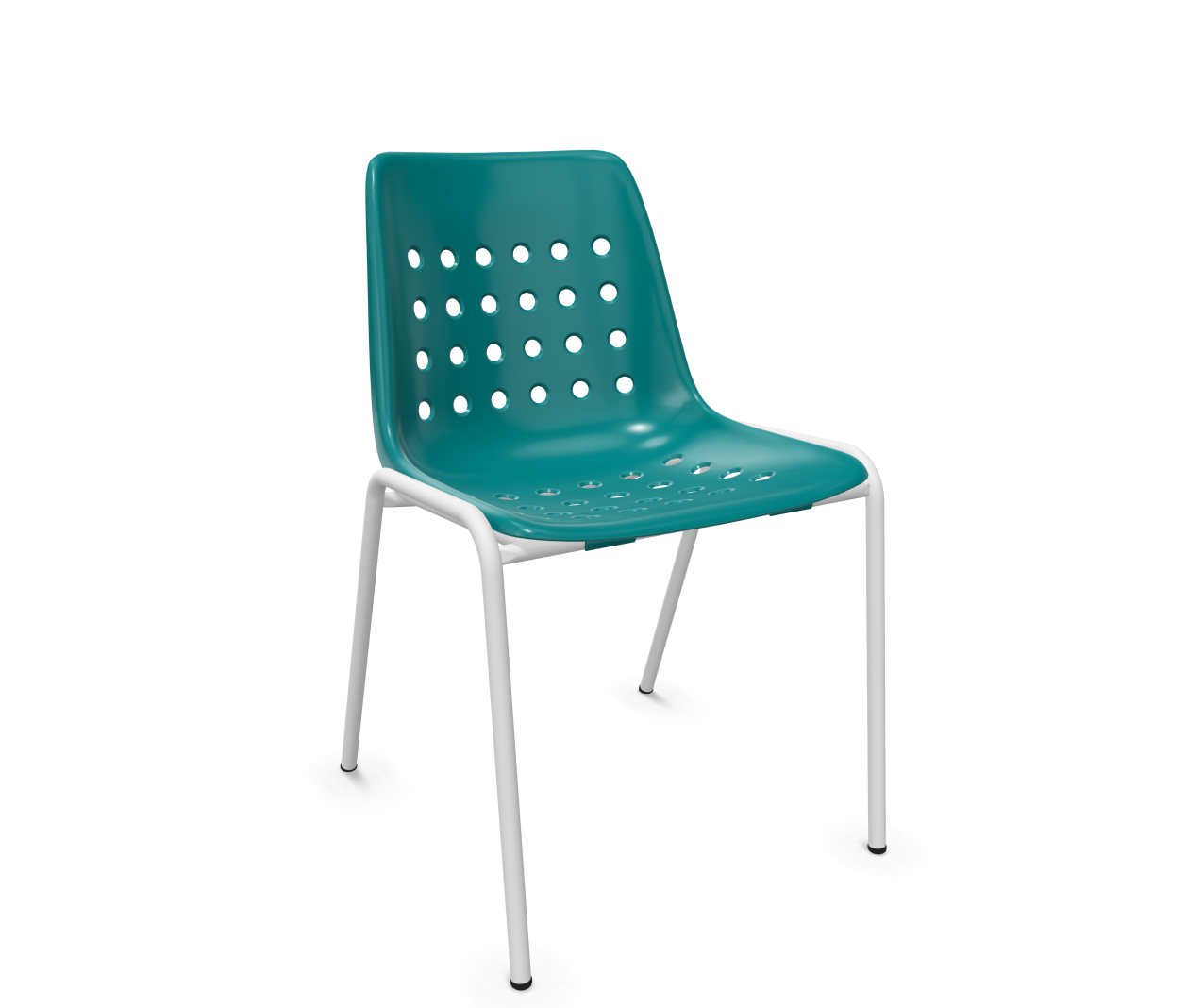 Schalen-Stuhl Bermuda von Schaffner / Farbe: Kaliblau / Grösse: 50 x 54 cm
