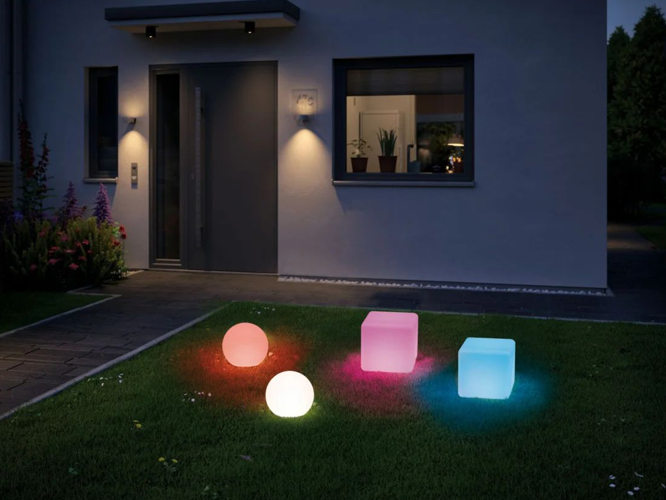 Gartenleuchte Plug & Shine Globe Rgbw Alltron