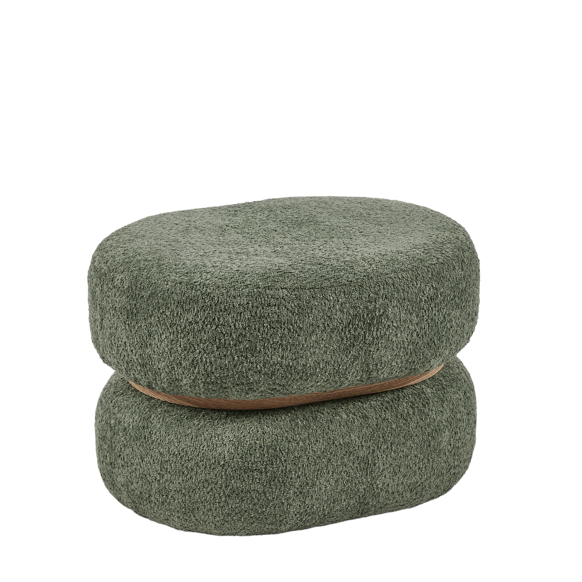 Hocker Oval Grün B: 60 cm Edg