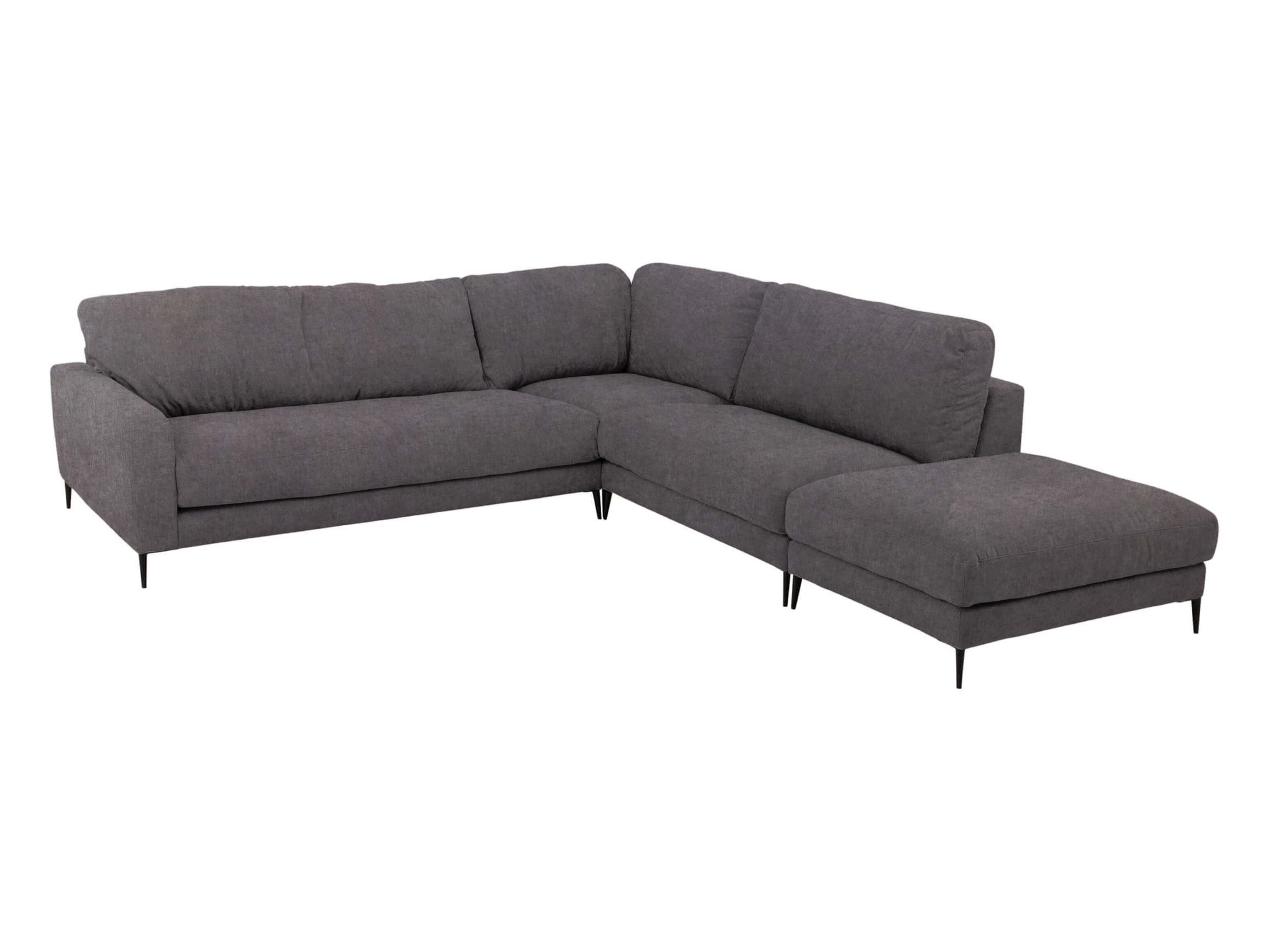 Ecksofa Umberto Basic Candy / Farbe: Steel / Material: Stoff Basic