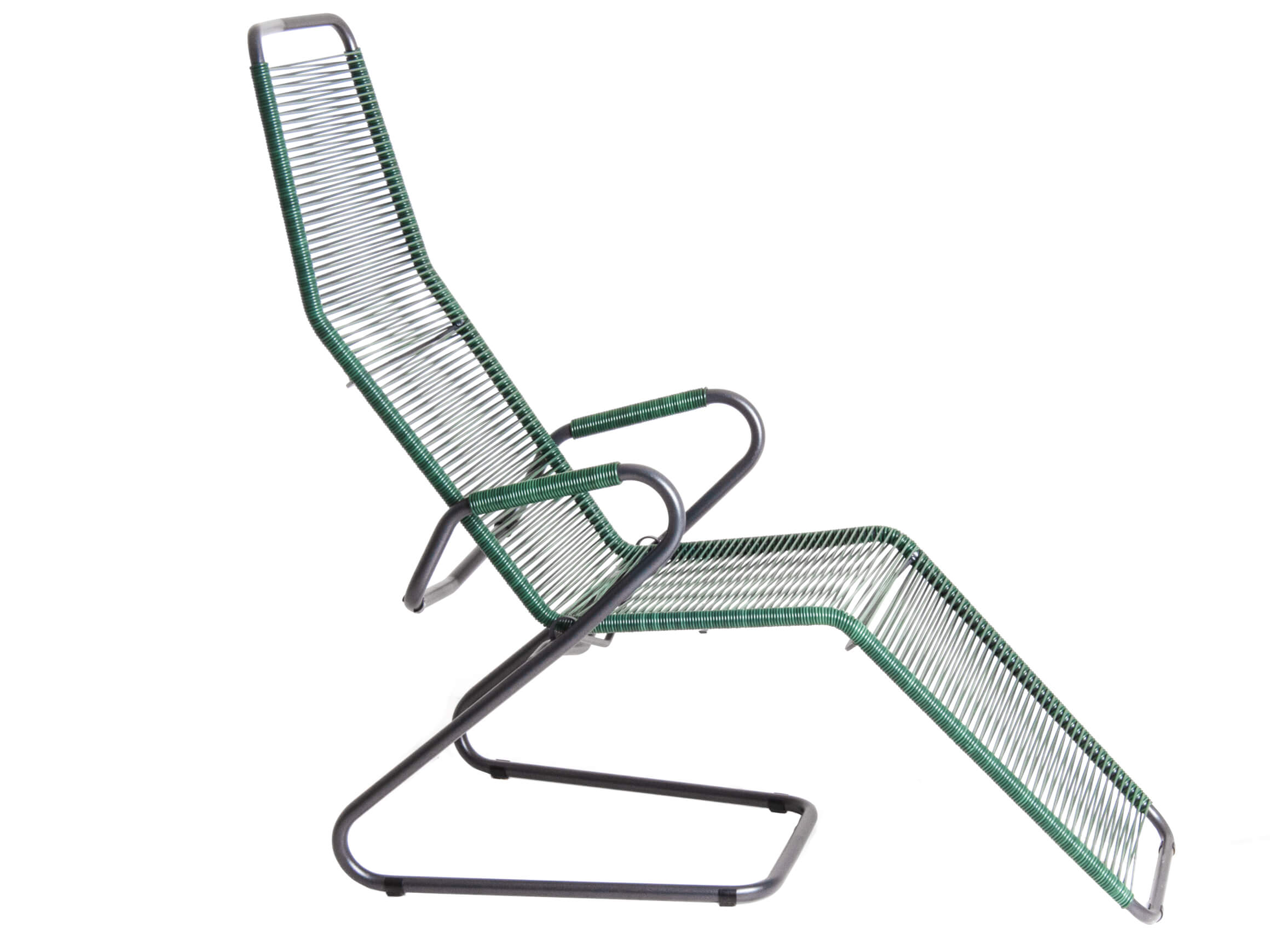 Spaghetti-Liege Locarno von Schaffner / Farbe: Tannengrün