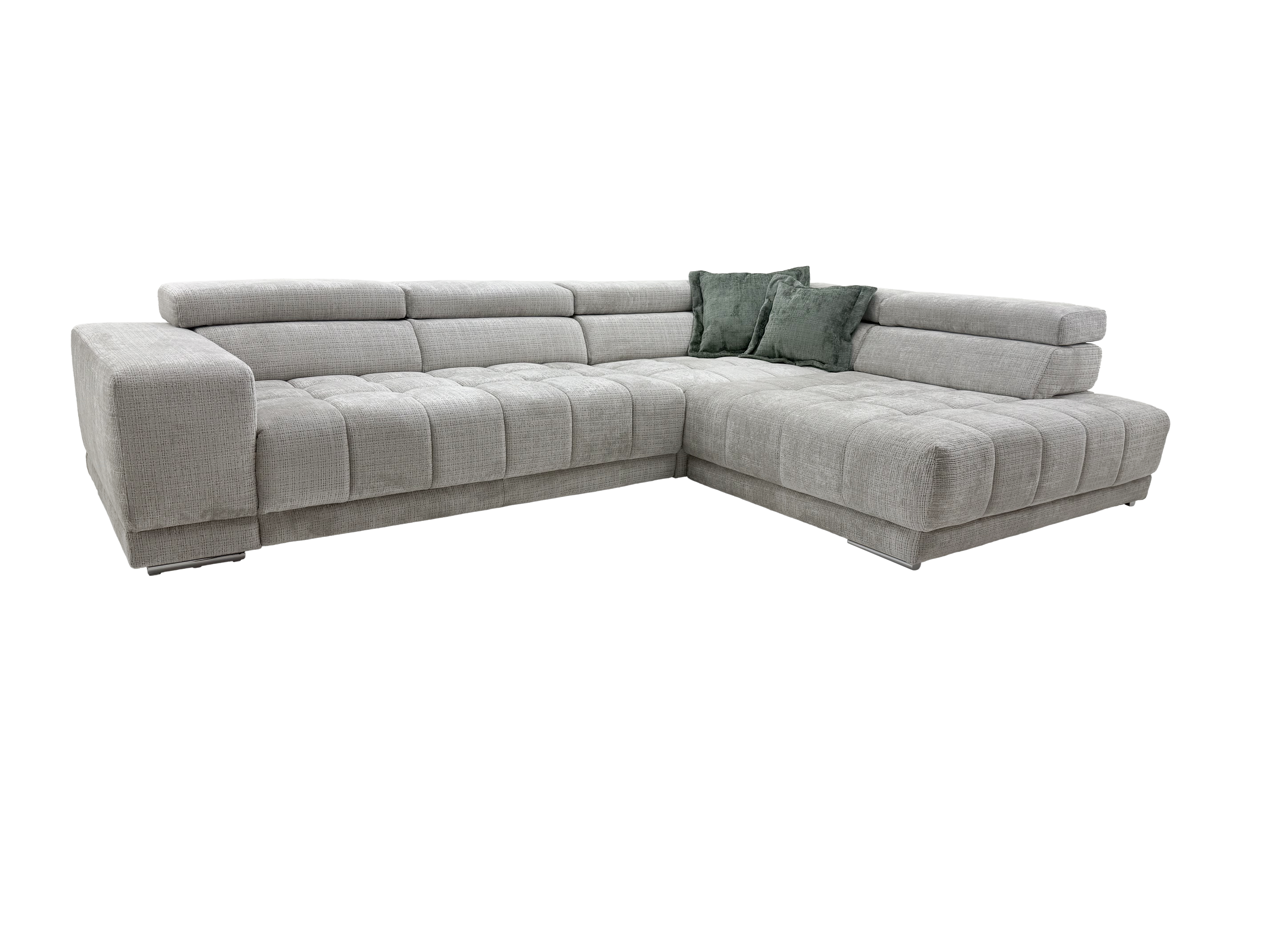 Ecksofa Selinda Polipol / Farbe: Stone
